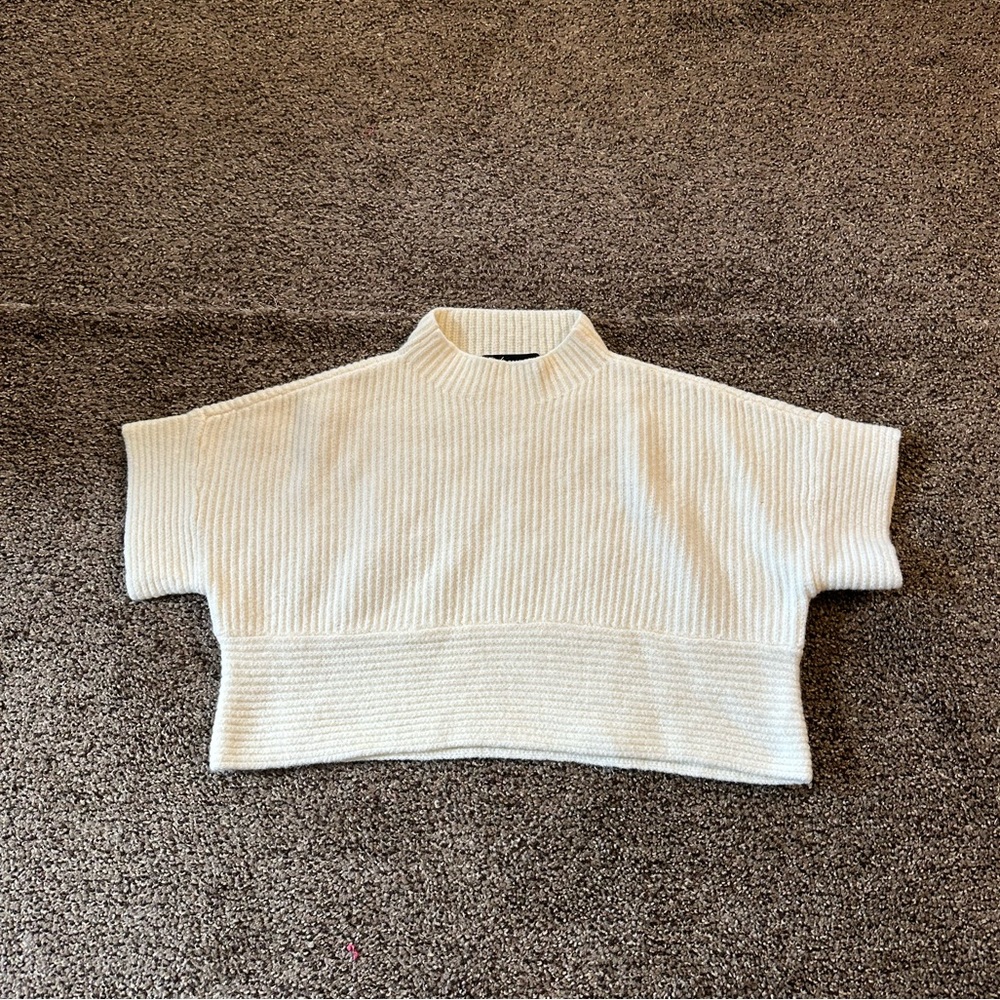 Olivaceous Cropped Sweater